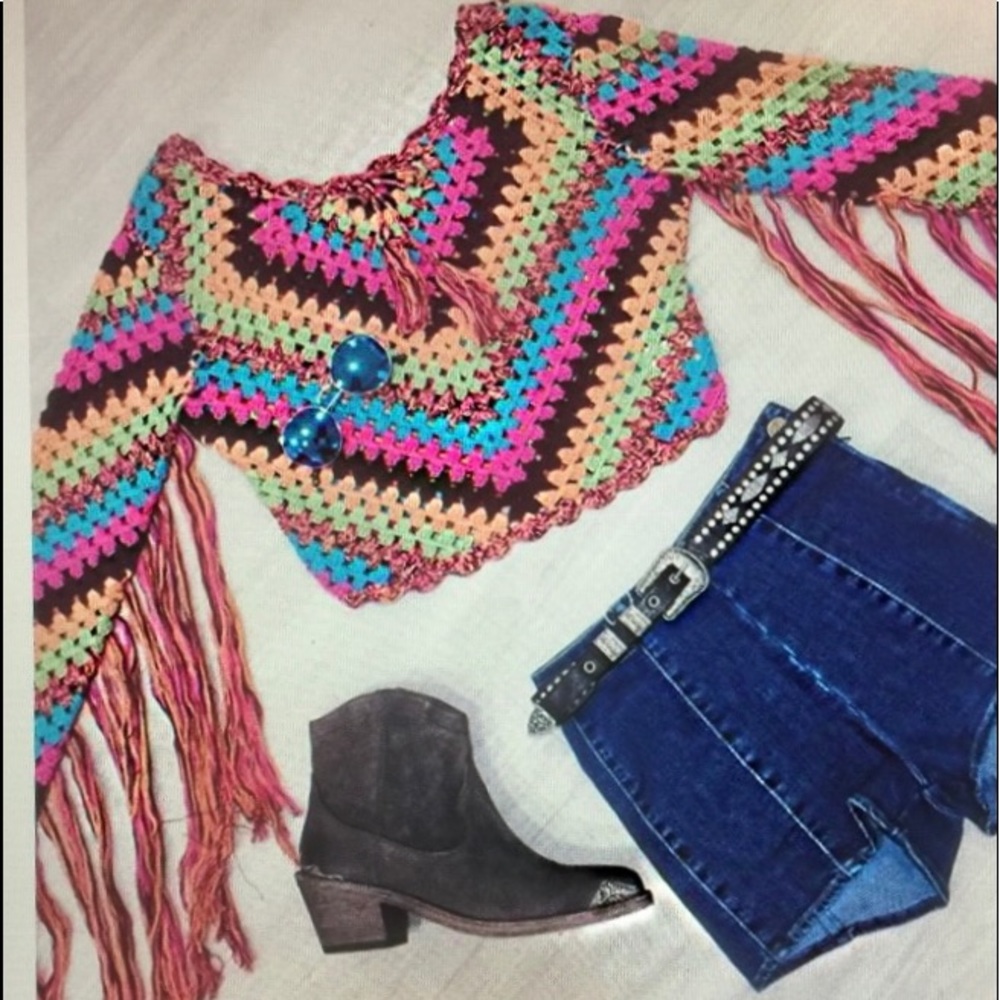 BNWT Spell & The Gypsy Joni Crochet TOP M/L